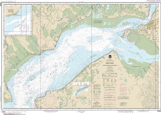Cook Inlet - East Foreland to Anchorage (16663) by NOAA