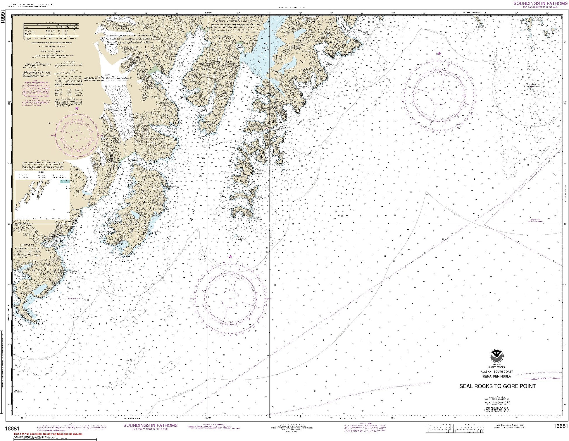 Seal Rocks to Gore Point (16681) by NOAA