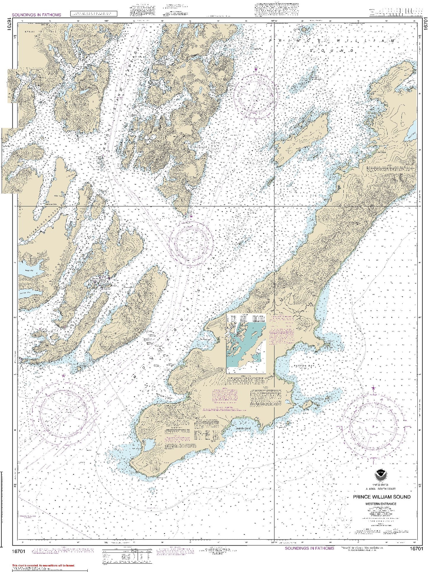 Prince William Sound - Western Entrance (16701) by NOAA