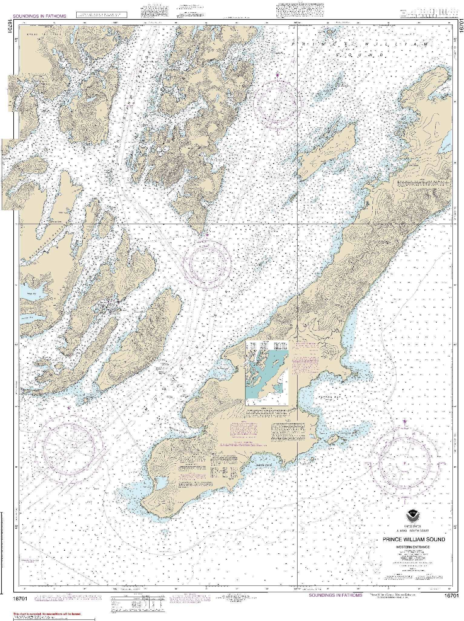 Prince William Sound - Western Entrance (16701) by NOAA
