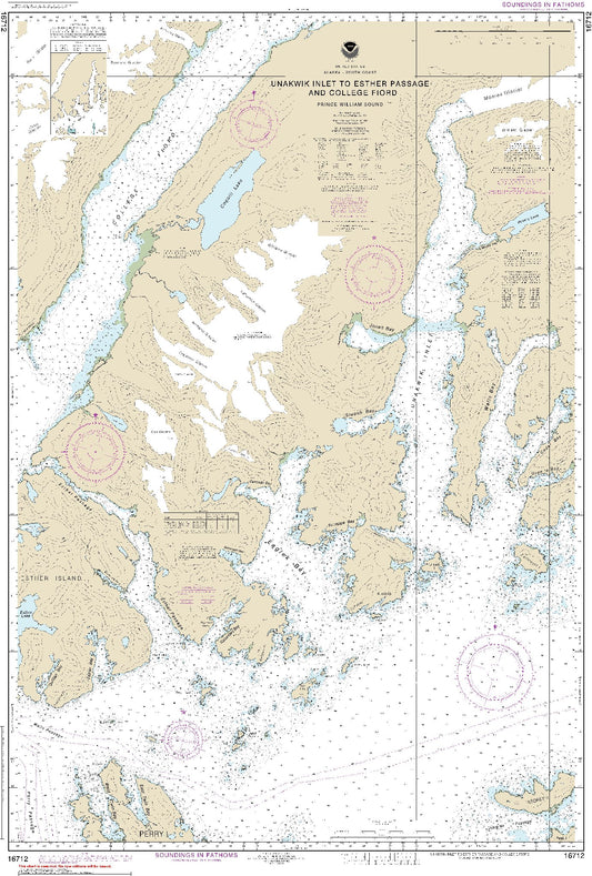 Unakwik Inlet to Esther Passage and College Fiord (16712) by NOAA