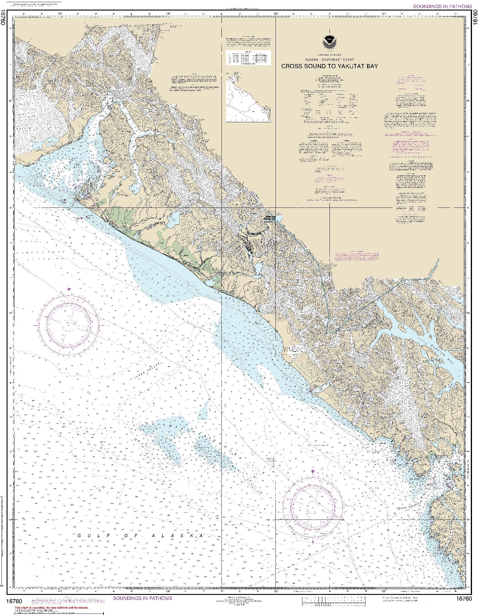 Cross Sound to Yakutat Bay (16760) by NOAA