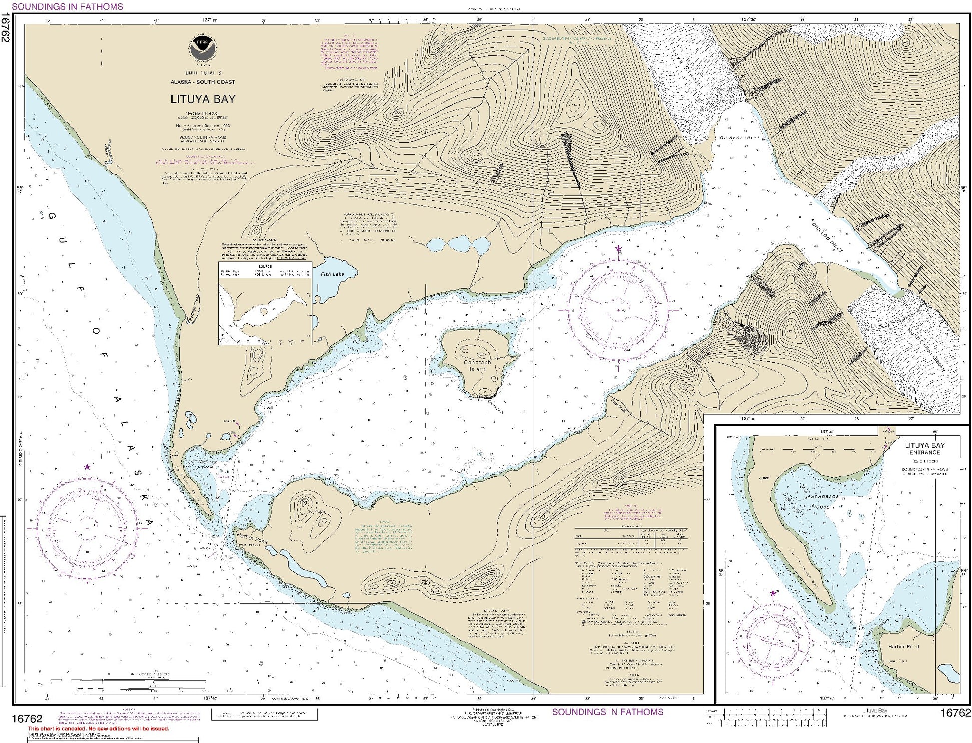 Lituya Bay (16762) by NOAA