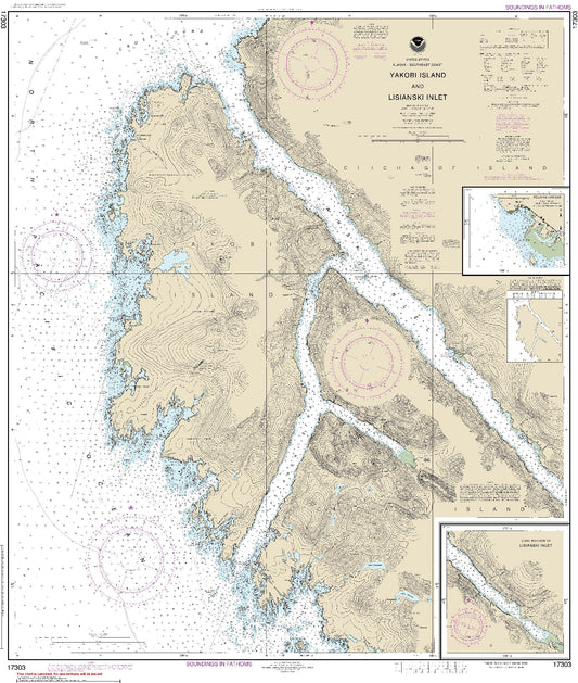 Yakobi Island and Lisianski Inlet (17303) by NOAA