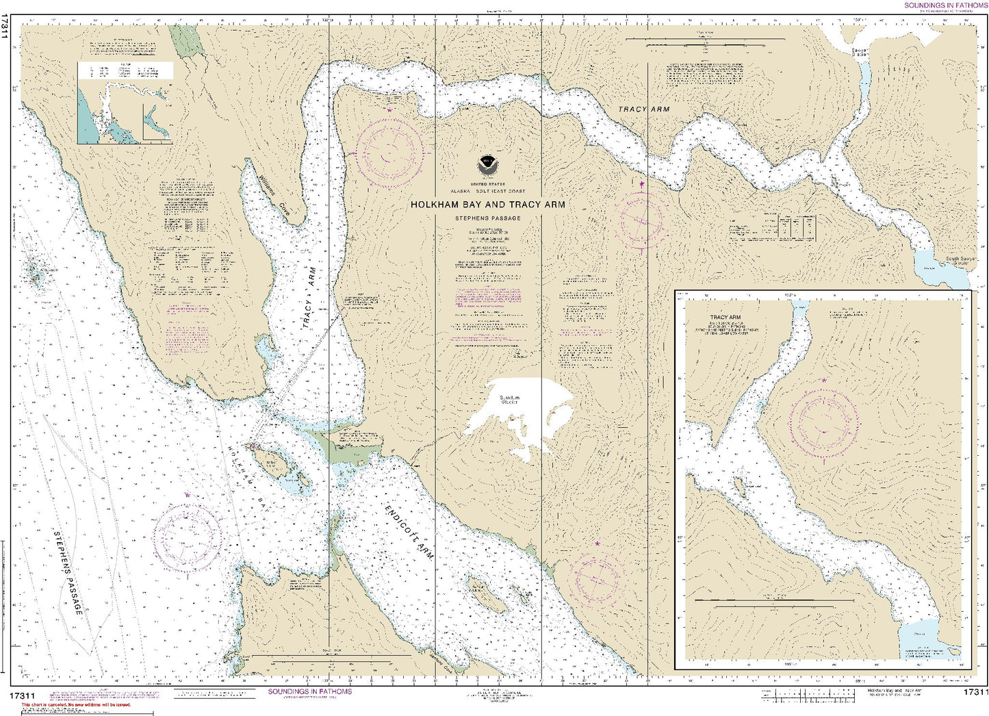 Holkham Bay and Tracy Arm (17311) by NOAA