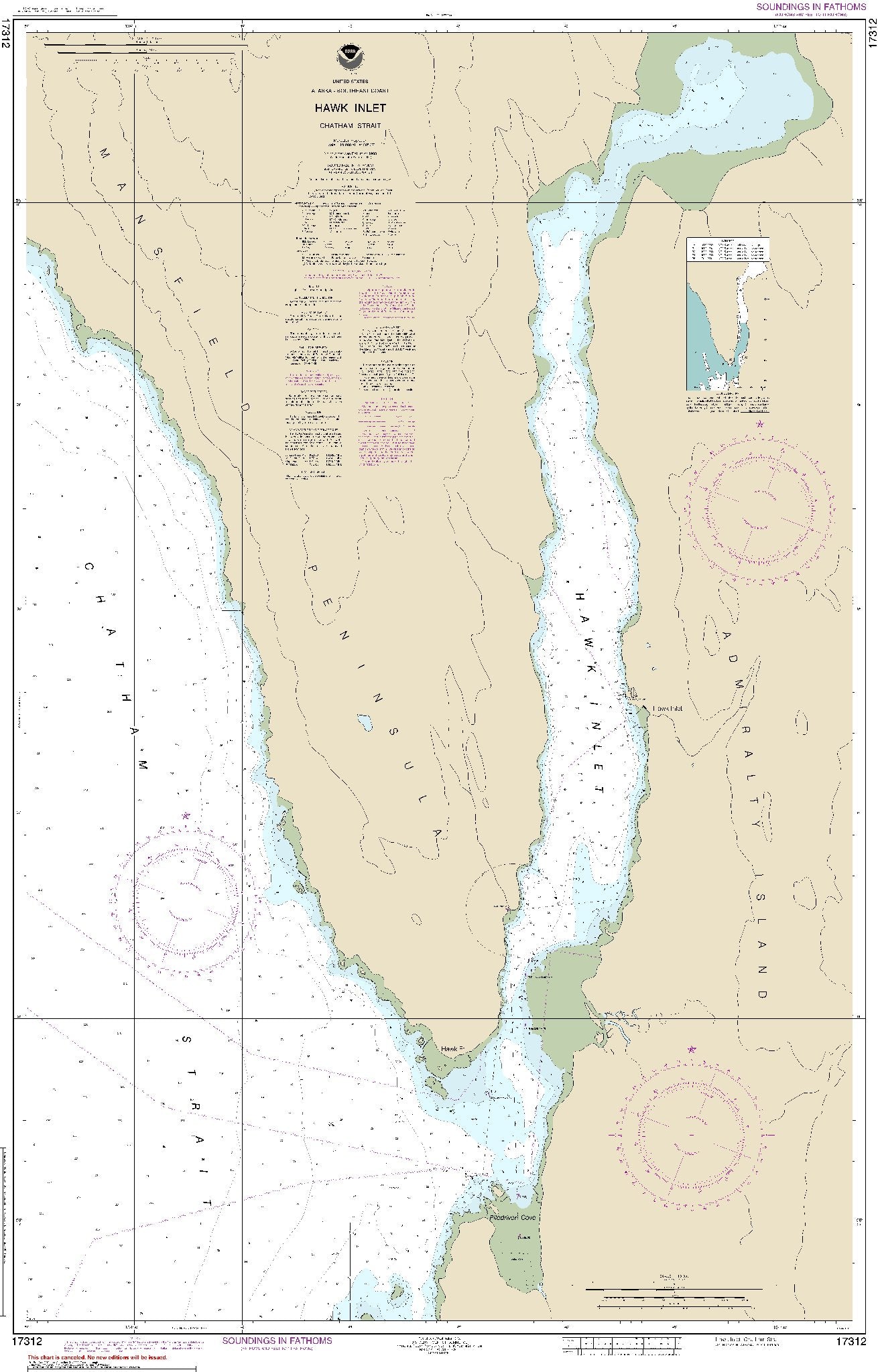 Hawk Inlet, Chatham Strait (17312) by NOAA