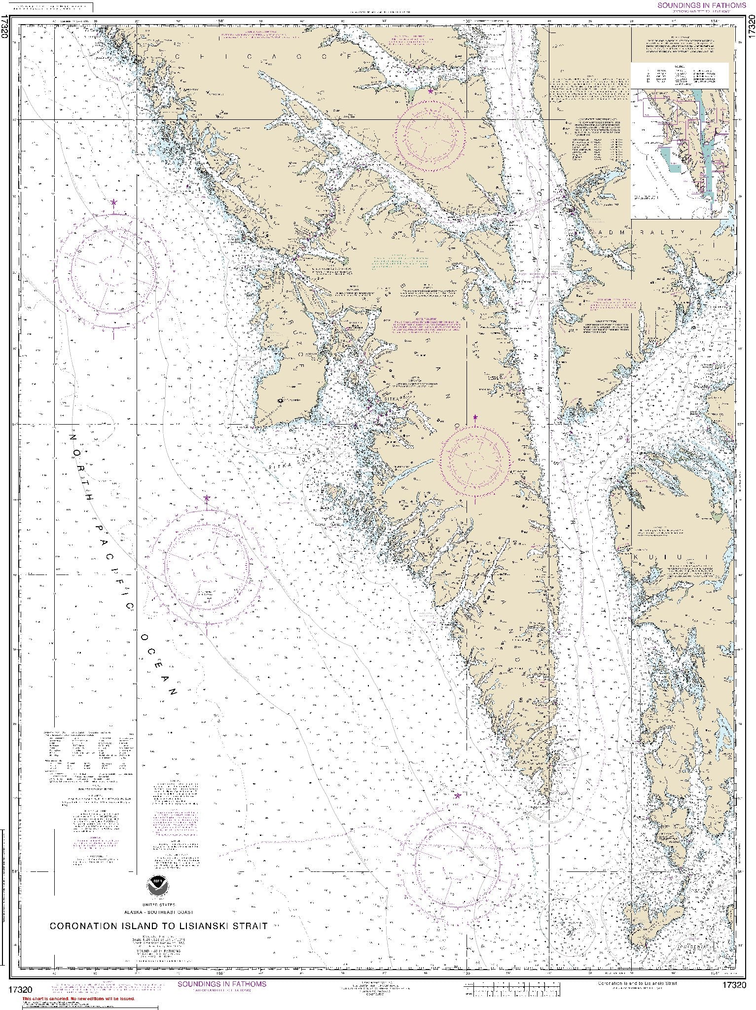 Coronation Island to Lisianski Strait (17320) by NOAA