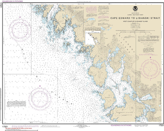 Cape Edward to Lisianski Strait Alaska (17321) by NOAA