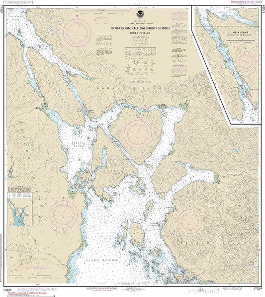 Sitka Sound to Salisbury Sound (17324) by NOAA