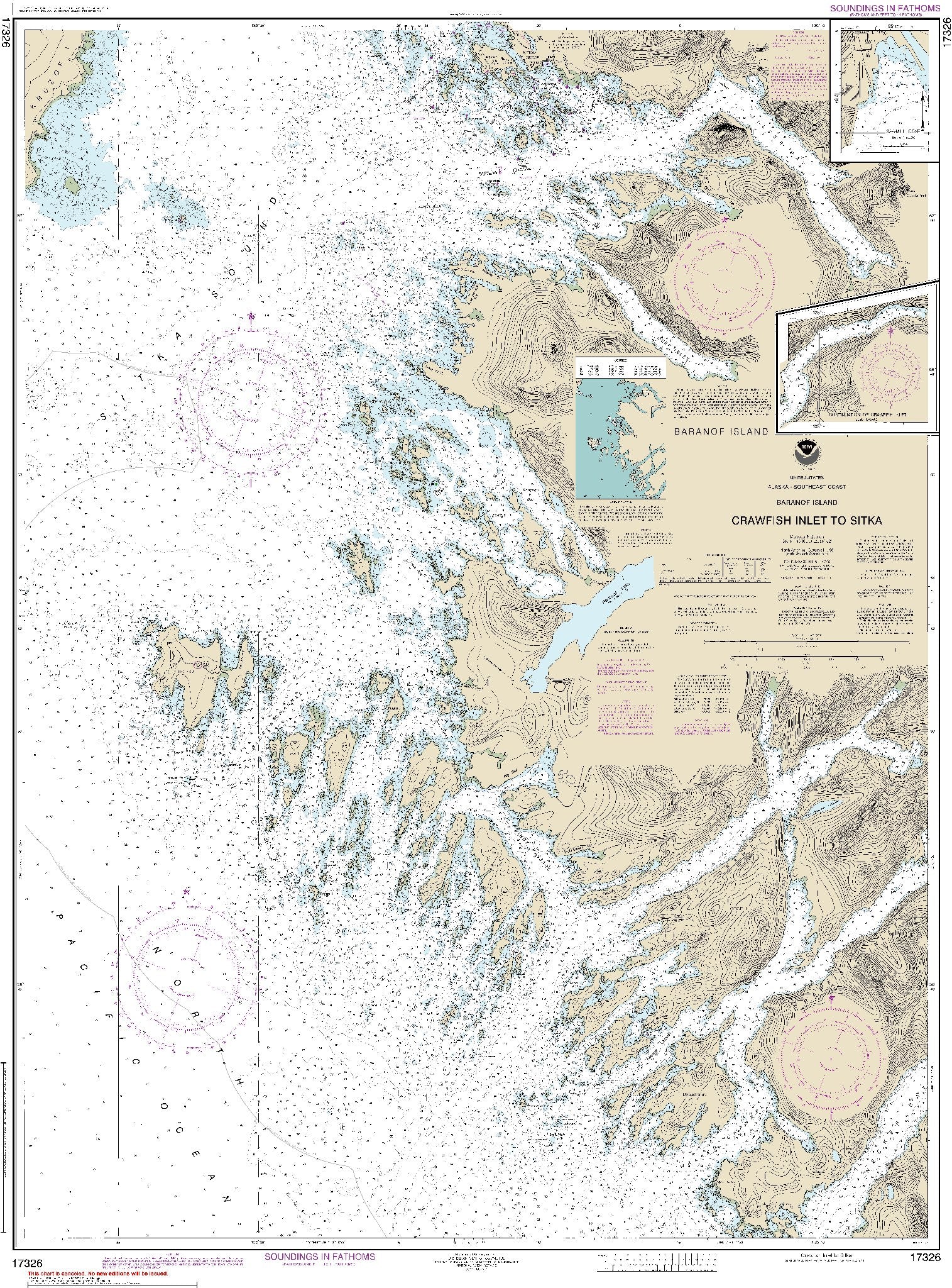 Crawfish Inlet to Sitka with Continuation of Crawfish Inlet (17326) by NOAA