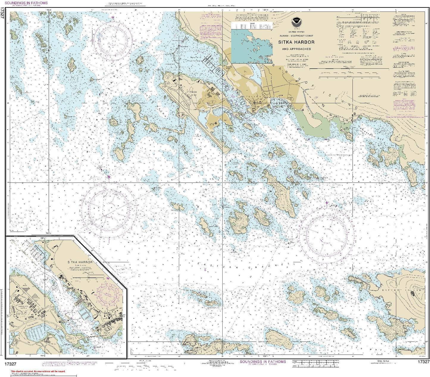 Sitka Harbor and Approaches (17327) by NOAA