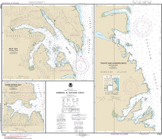 Harbors In Chatham Strait; Takatz and Kasnyku Bays (17337) by NOAA