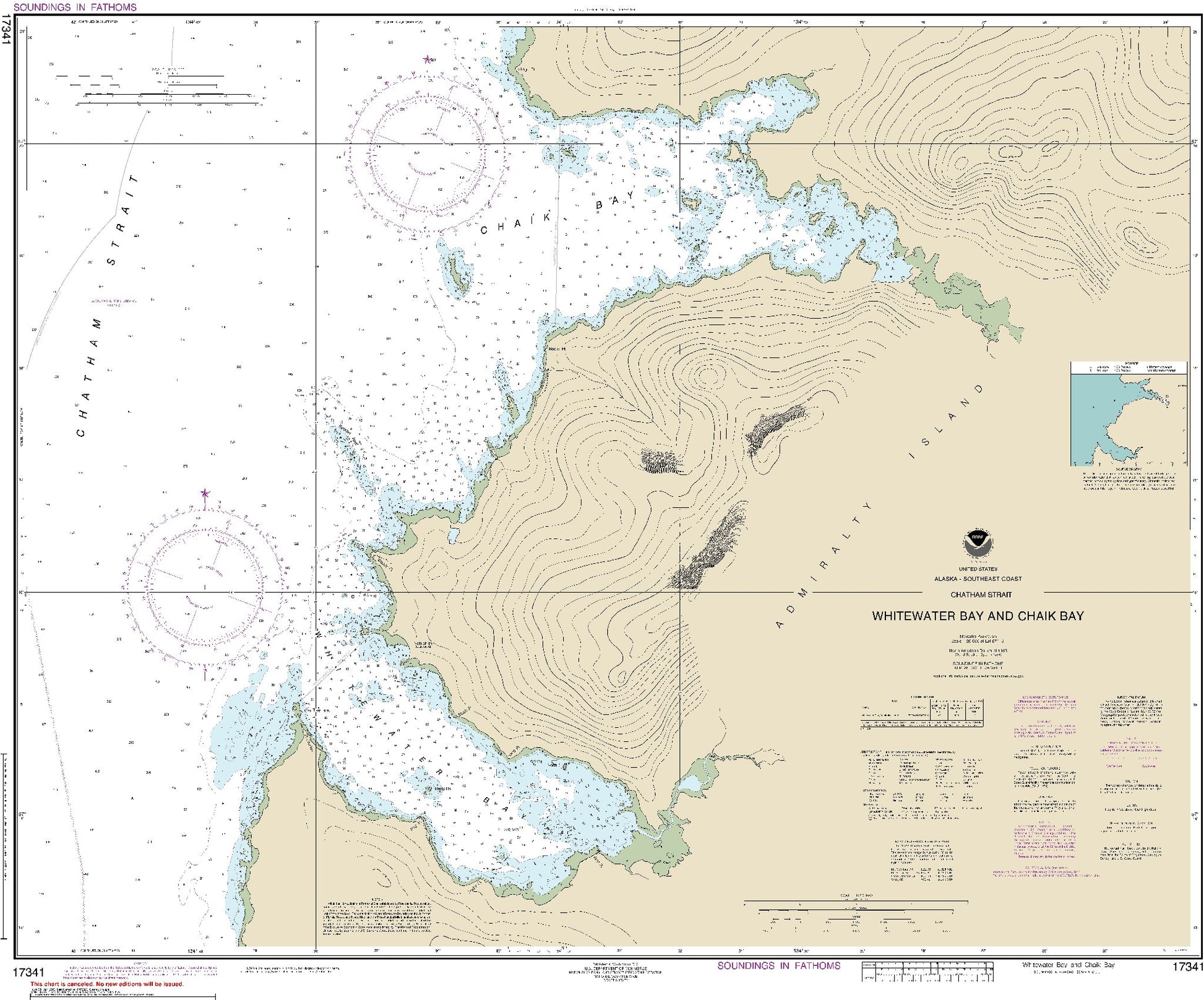 Whitewater Bay and Chaik Bay (17341) by NOAA