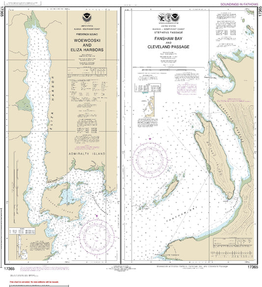 Woewodski and Eliza Harbors - Alaska (17365) by NOAA