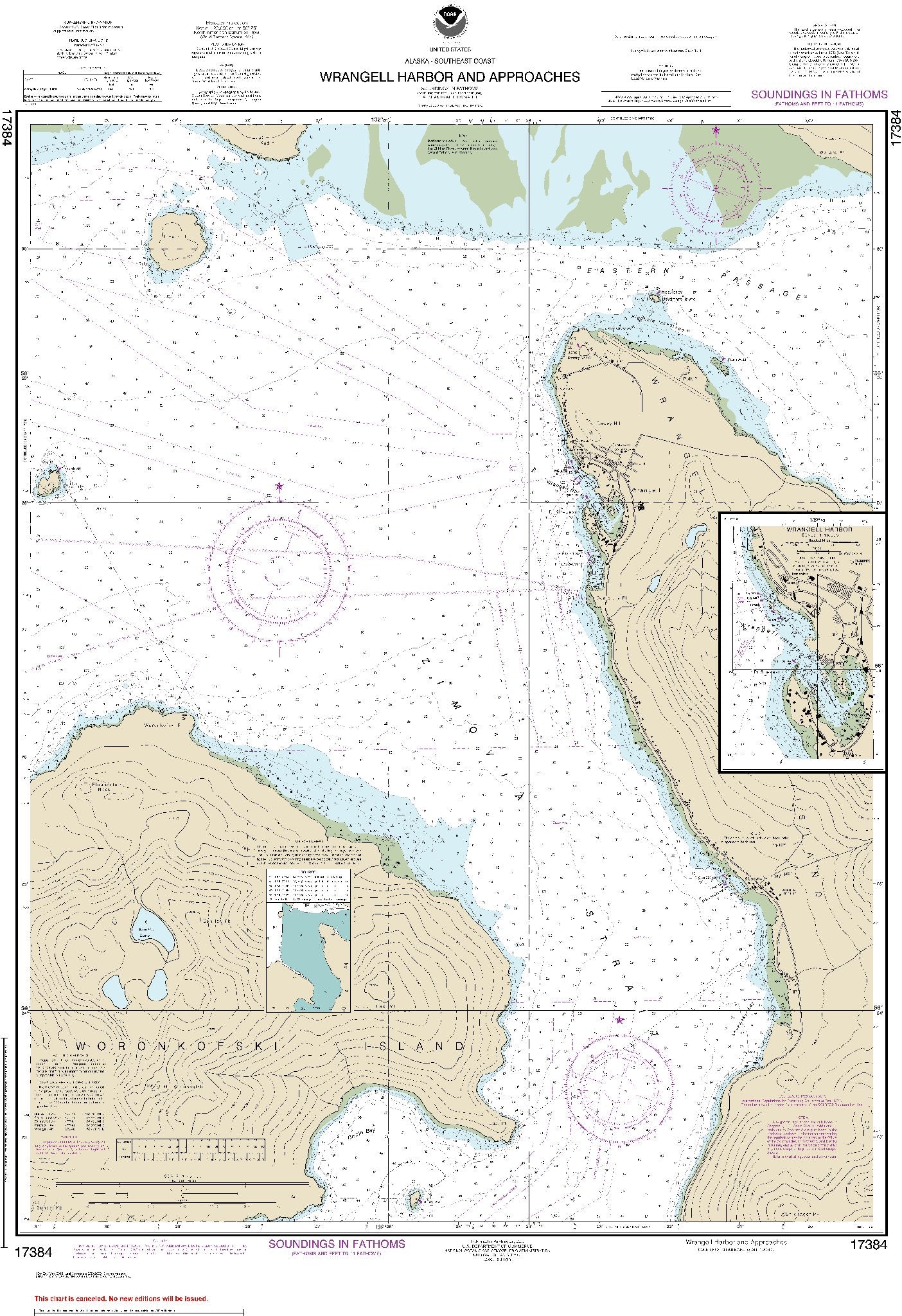 Wrangell Harbor and Approaches (17384) by NOAA