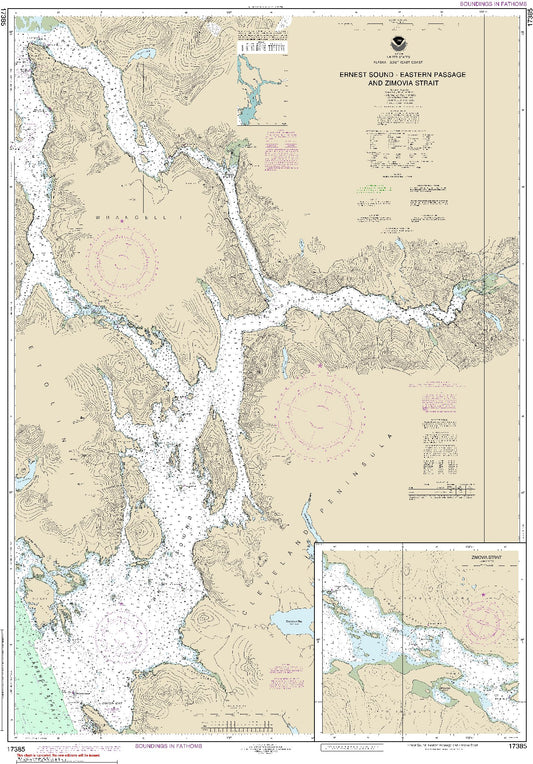 Ernest Sound - Eastern Passage and Zimovia Strait (17385) by NOAA