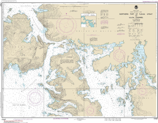Northern Part of Tlevak Strait and Ulloa Channel (17407) by NOAA