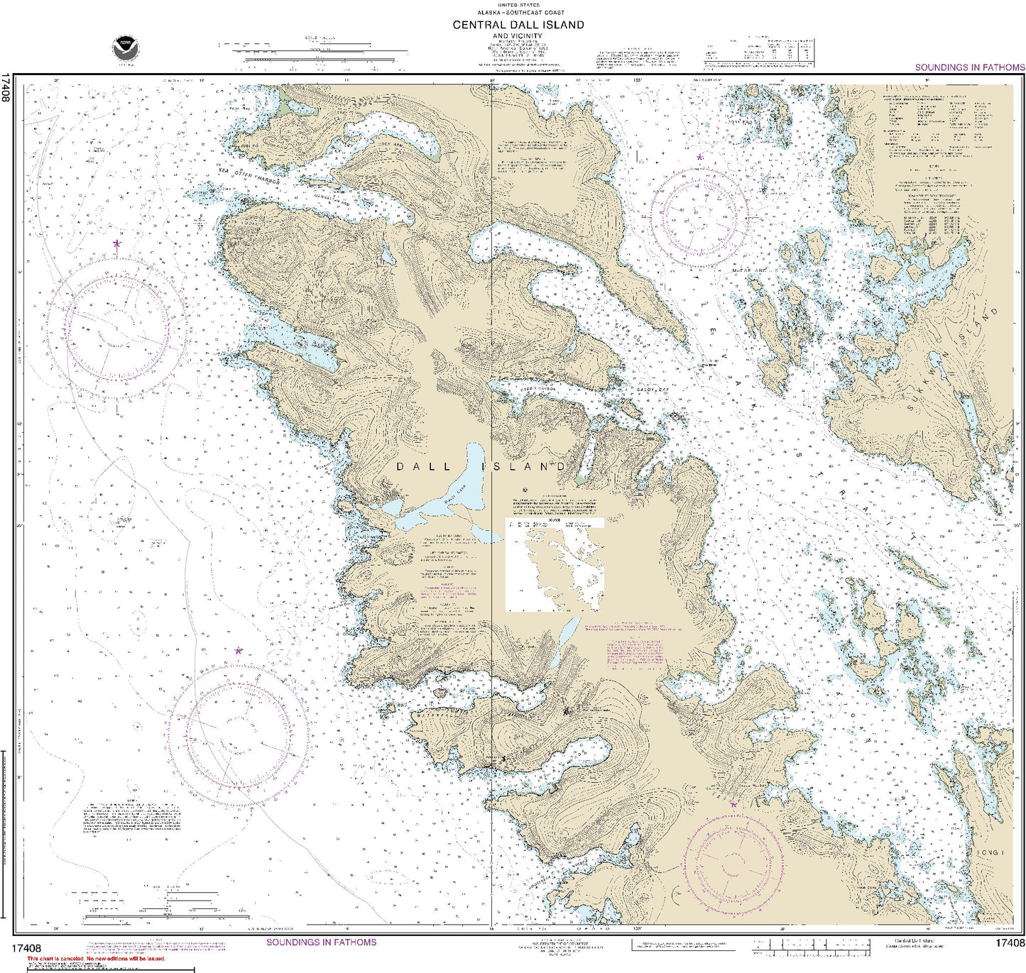 Central Dall Island and Vicinity (17408) by NOAA