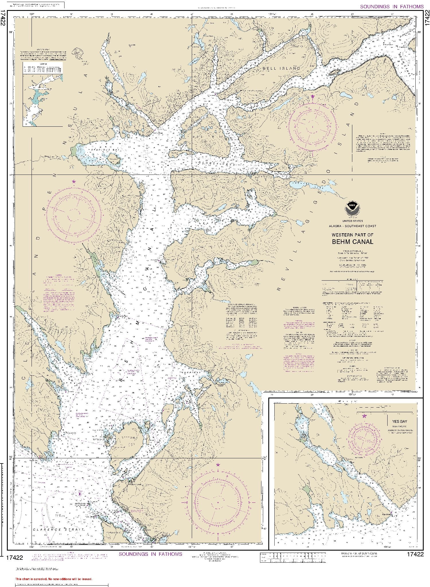 Western Part of Behm Canal (17422) by NOAA