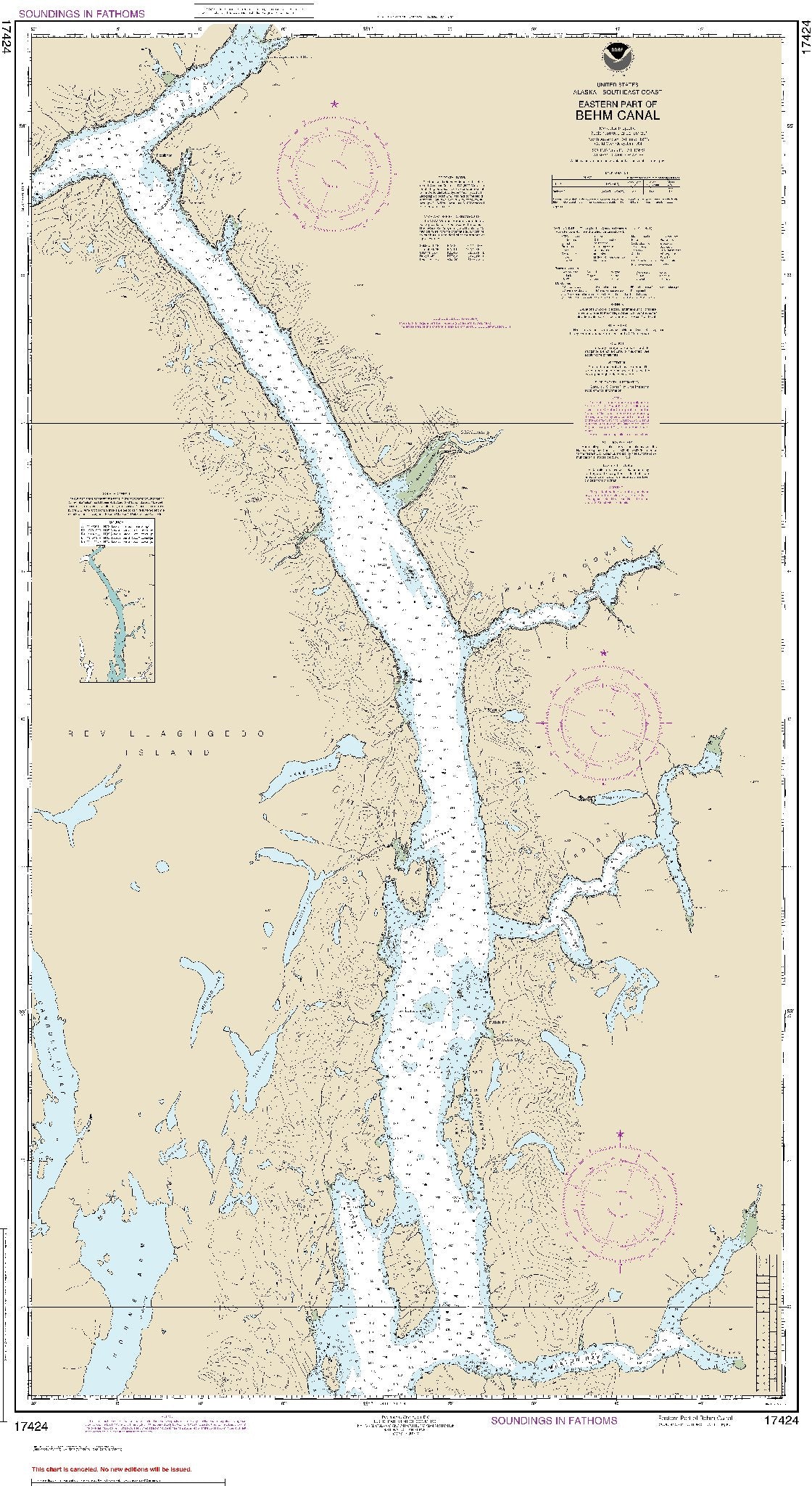 Eastern Part of Behm Canal (17424) by NOAA