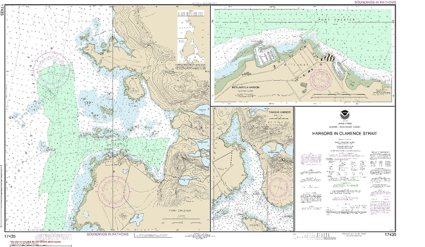 Harbors In Clarence Strait (17435) by NOAA