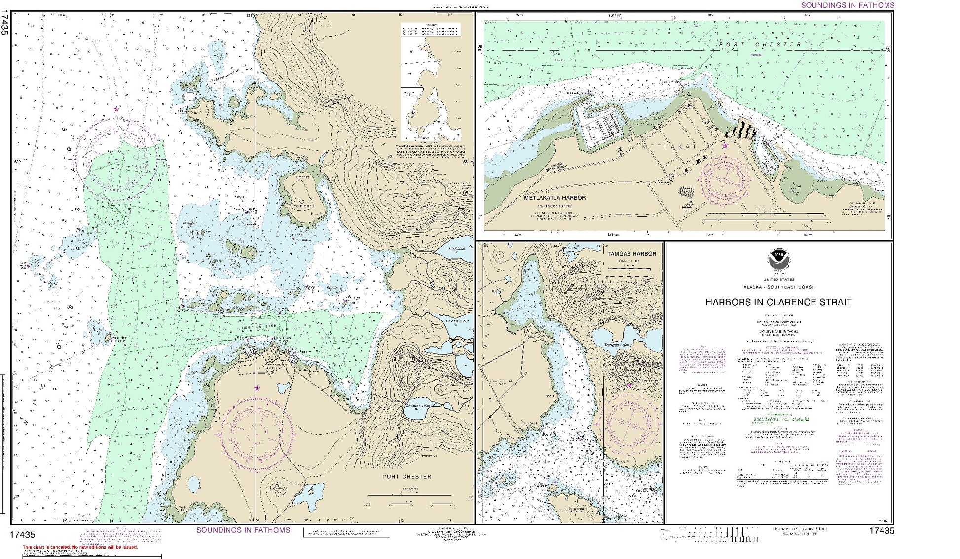 Harbors In Clarence Strait (17435) by NOAA