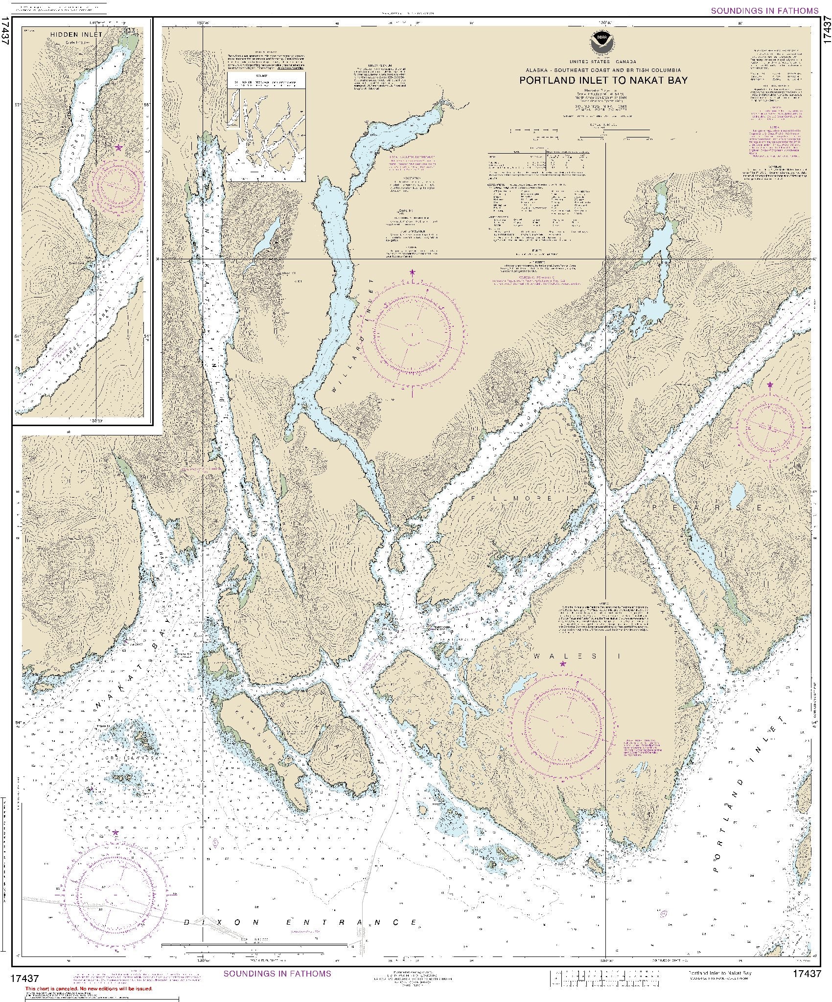Portland Inlet to Nakat Bay (17437) by NOAA