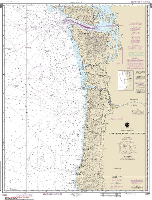 Cape Blanco to Cape Flattery (18003) by NOAA