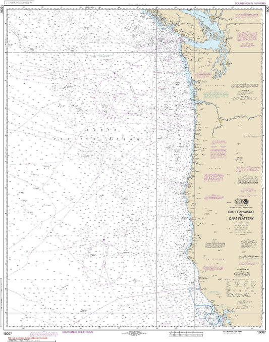 San Francisco to Cape Flattery (18007) by NOAA