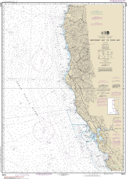 Monterey Bay to Coos Bay (18010) by NOAA