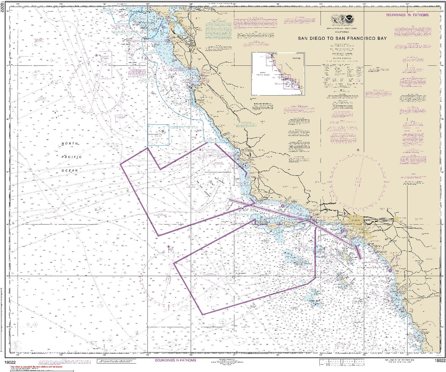 San Diego to San Francisco Bay (18022) by NOAA