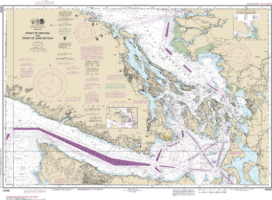 Strait of Georgia and Strait of Juan De Fuca (18400) by NOAA