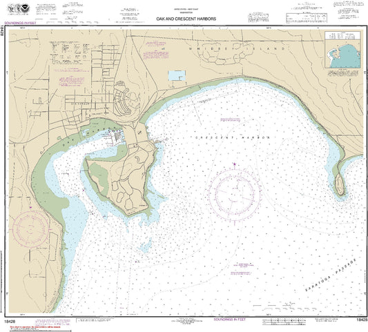 Oak and Crescent Harbors (18428) by NOAA