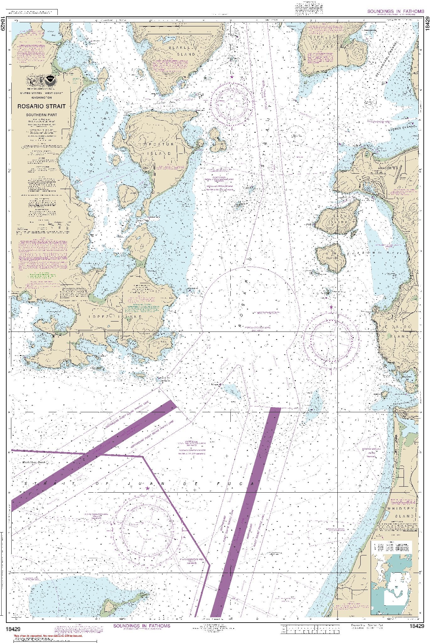 Rosario Strait - Southern Part (18429) by NOAA