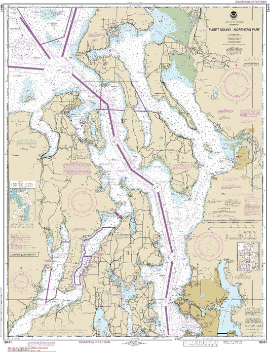 Puget Sound - Northern Part (18441) by NOAA