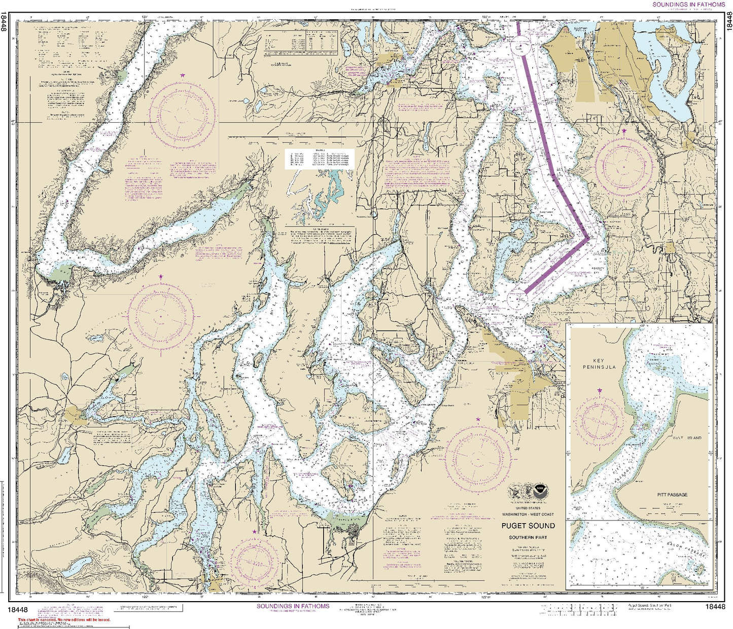 Puget Sound - Southern Part (18448) by NOAA