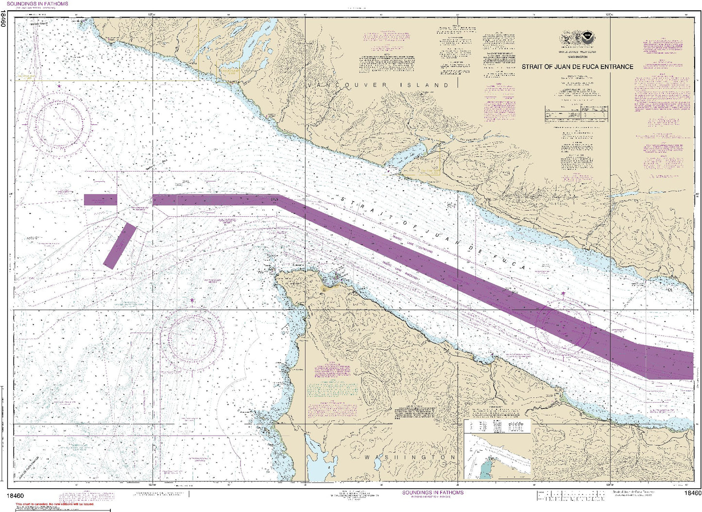 Strait of Juan De Fuca Strait (18460) by NOAA