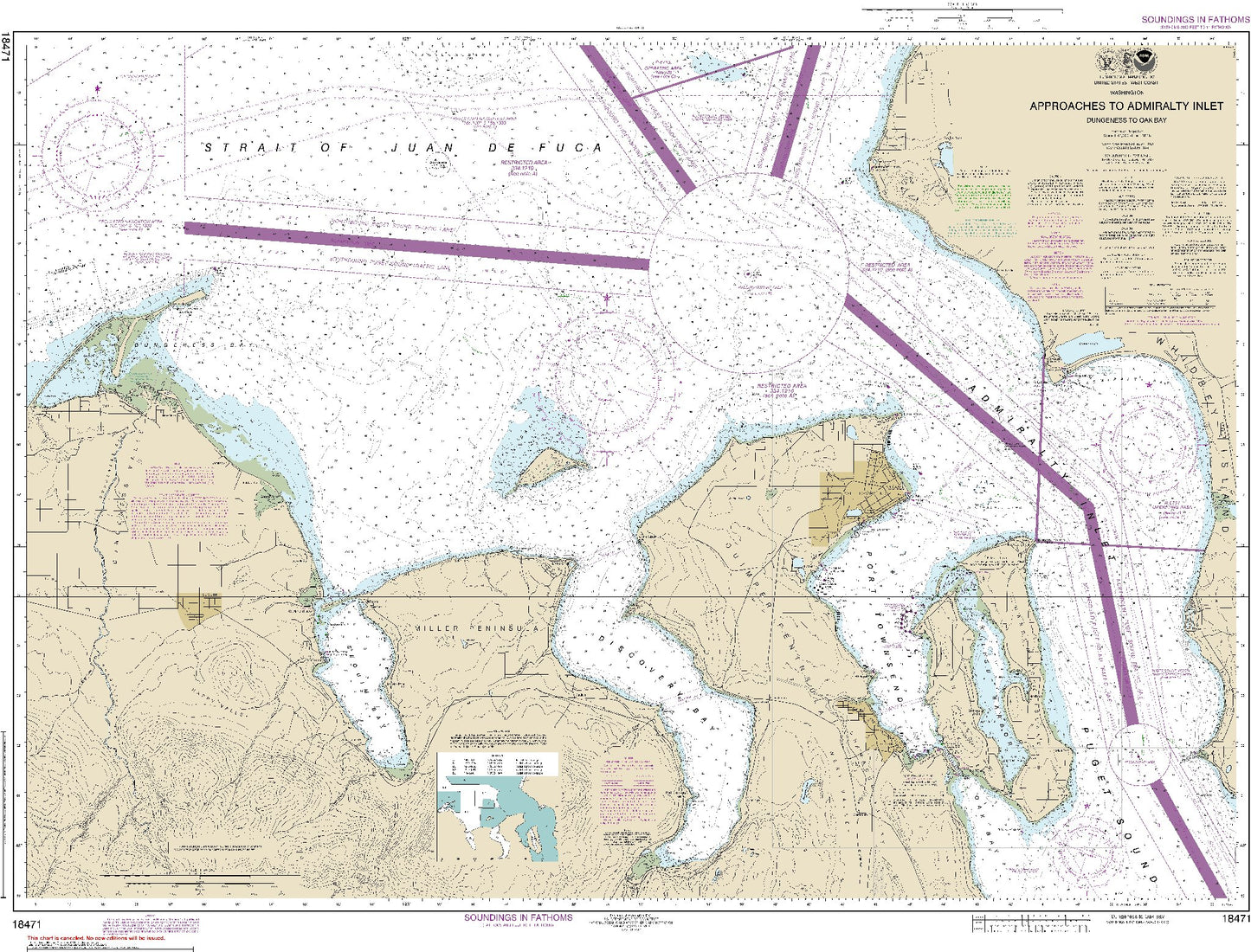 Dungeness to Oak Bay (18471) by NOAA