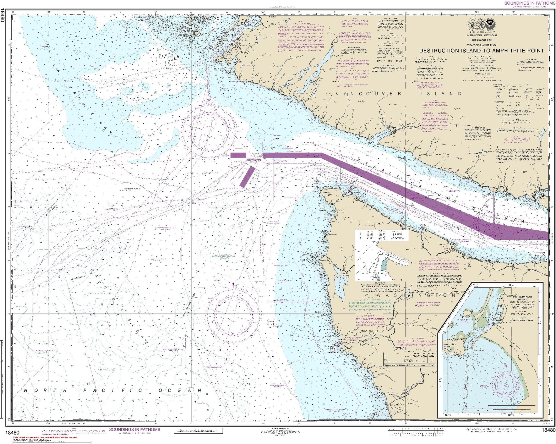 Destruction Island to Amphitrite Point (18480) by NOAA