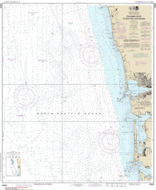 Columbia River to Destruction Island (18500) by NOAA