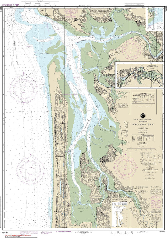 Willapa Bay with Continuation of Willapa River (18504) by NOAA