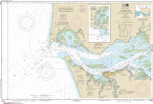 Columbia River - Pacific Ocean to Harrington Point (18521) by NOAA