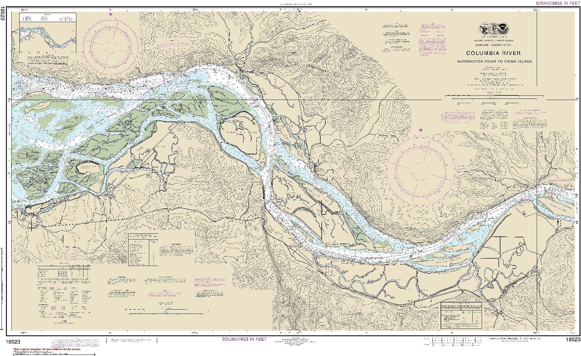 Columbia River - Harrington Point to Crims Island (18523) by NOAA