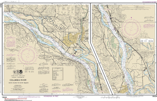 Columbia River - Crims Island to Saint Helens (18524) by NOAA