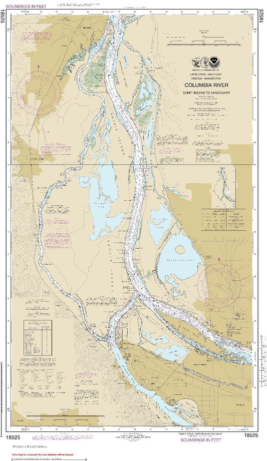 Columbia River - Saint Helens to Vancouver (18525) by NOAA