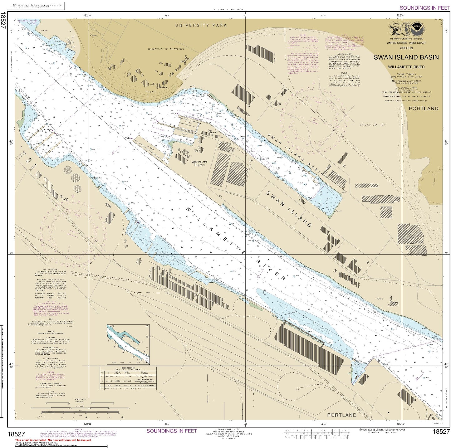 Swan Island Basin, Willamette River (18527) by NOAA