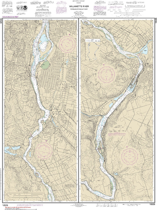 Willamette River - Portland to Walnut Eddy (18528) by NOAA