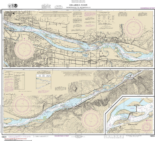Columbia River - Vancouver to Bonneville (18531) by NOAA