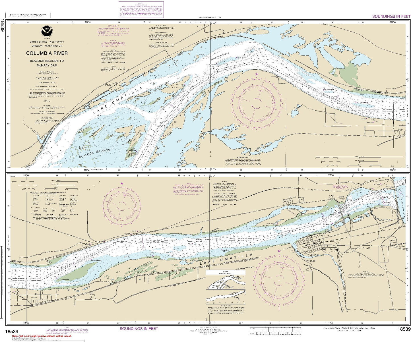 Columbia River - Blalock Islands to Mcnary Dam (18539) by NOAA