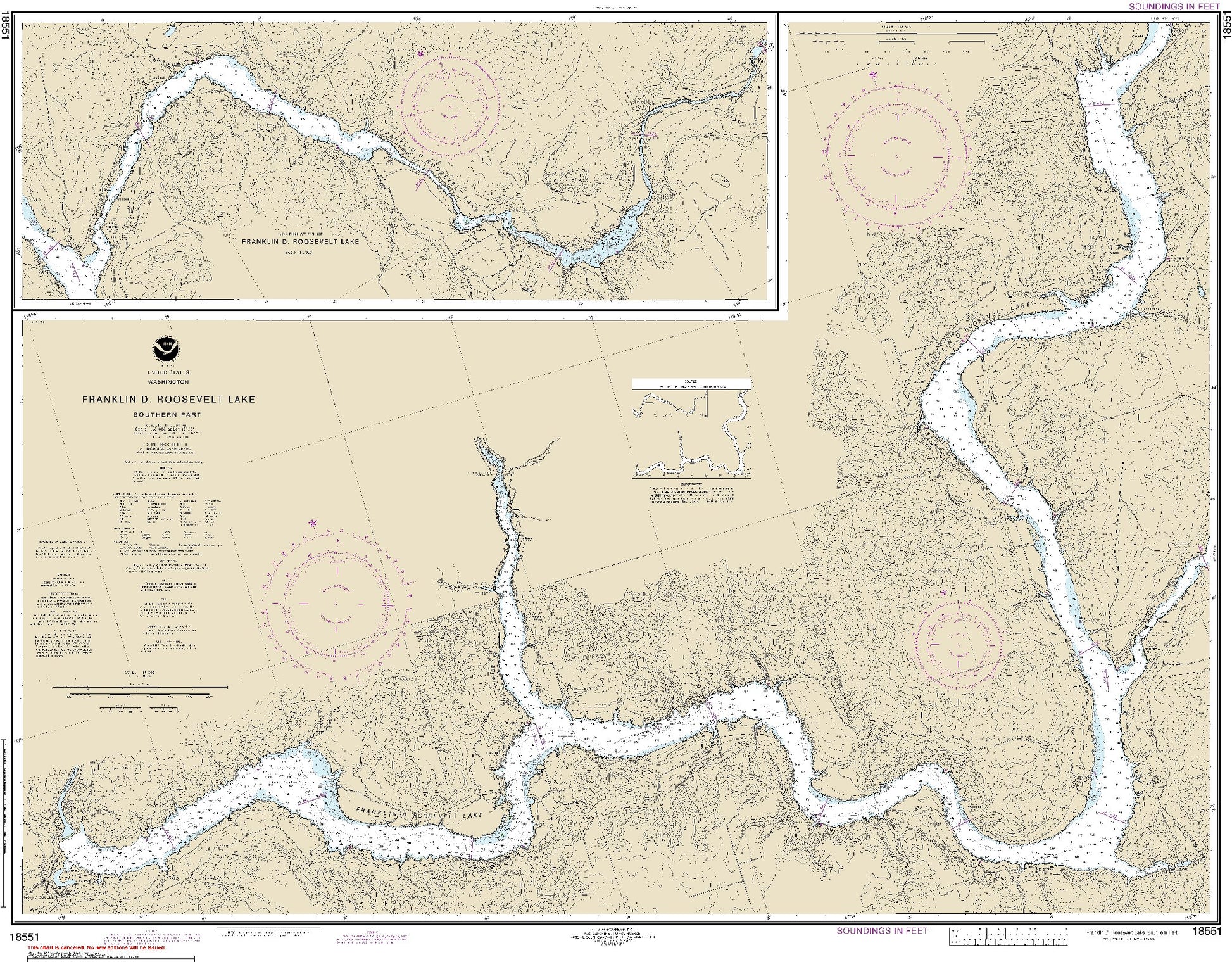 Franklin D. Roosevelt Lake - Southern Part (18551) by NOAA